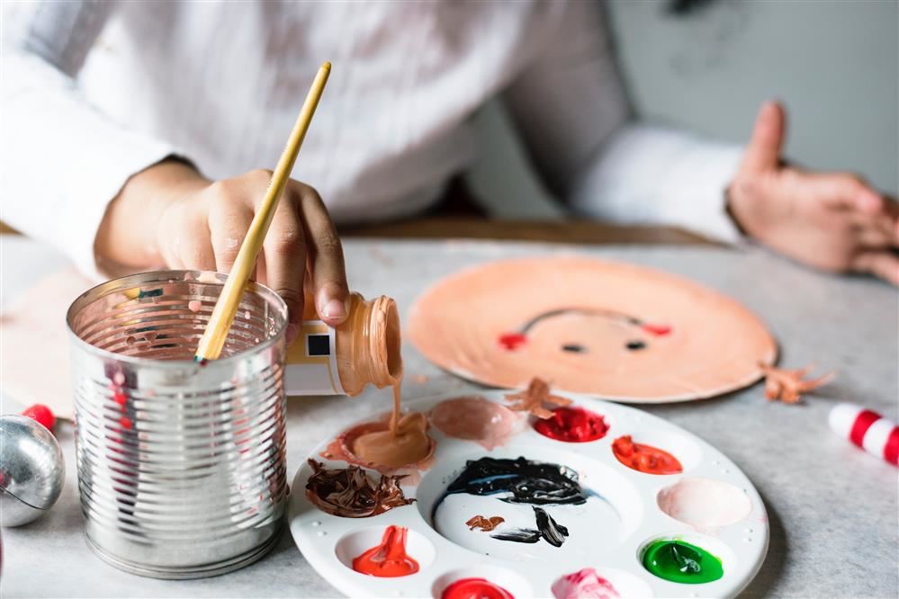 Kids with Art Supplies